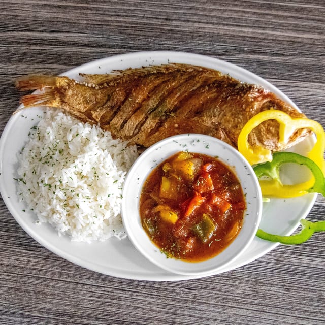 Fried Whole Red Snapper.